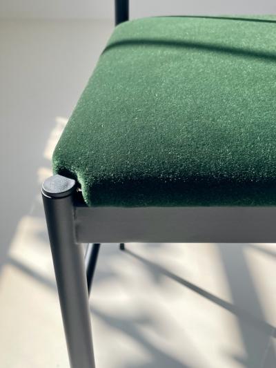 Gio Ponti Gio Ponti Superleggera Chairs Steel Frames Set of Six 1970s