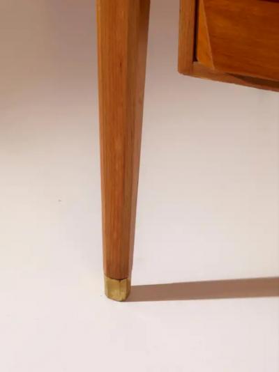 Gio Ponti Gio Ponti Teak and Brass Desk Designed for the BNL Offices ISA Bergamo 1950s