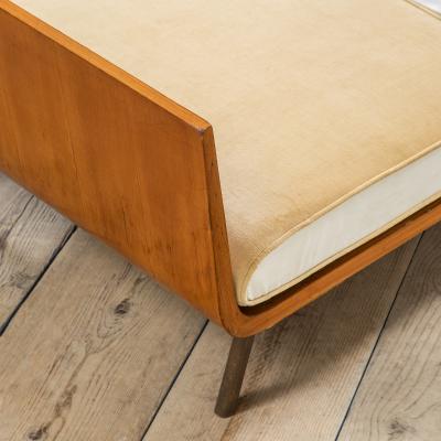Gio Ponti Gio Ponti Wooden and fabric Bench