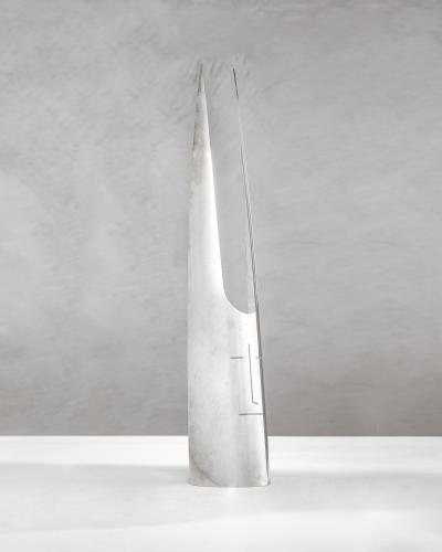 Gio Ponti Gio Ponti and Lino Sabattini Sculpture Maschera Cornuta in Silvered Metal 1978