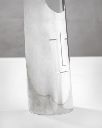 Gio Ponti Gio Ponti and Lino Sabattini Sculpture Maschera Cornuta in Silvered Metal 1978