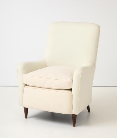 Gio Ponti Gio Ponti attrib Lounge Chair in Muslin to Upholster Italy 1950s
