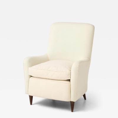 Gio Ponti Gio Ponti attrib Lounge Chair in Muslin to Upholster Italy 1950s