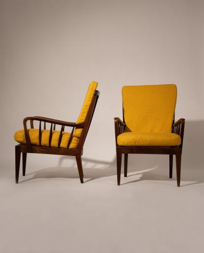 Gio Ponti Gio Ponti attributed to Pair of Armchairs late 1940s 