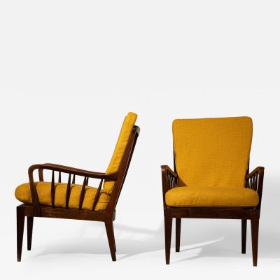 Gio Ponti Gio Ponti attributed to Pair of Armchairs late 1940s 