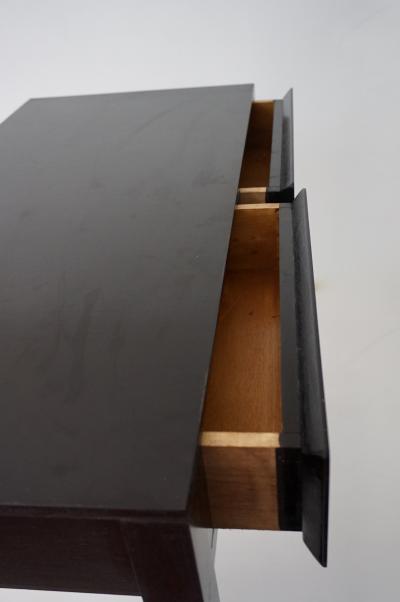 Gio Ponti Gio Ponti black lacquered console vanity table from Hotel Royal 1955