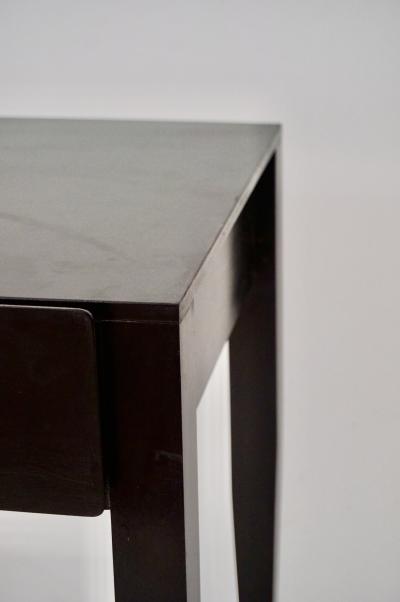 Gio Ponti Gio Ponti black lacquered console vanity table from Hotel Royal 1955