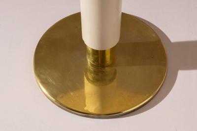 Gio Ponti Gio Ponti brass wood and linoleum side table for the Oceania ship Italy 1952