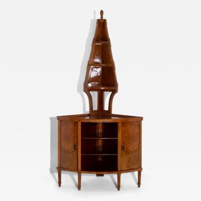 Gio Ponti Gio Ponti briarwood corner cabinet with certification