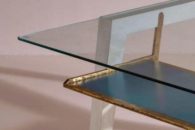 Gio Ponti Gio Ponti certified walnut and glass display table for A P E M Italy 1946