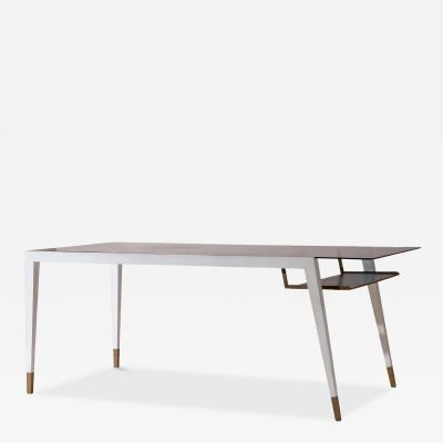 Gio Ponti Gio Ponti certified walnut and glass display table for A P E M Italy 1946