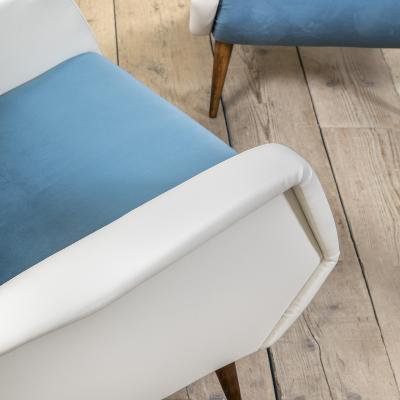 Gio Ponti Gio Ponti for Cassina Pair of Armchairs mod 803