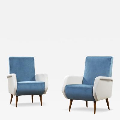 Gio Ponti Gio Ponti for Cassina Pair of Armchairs mod 803