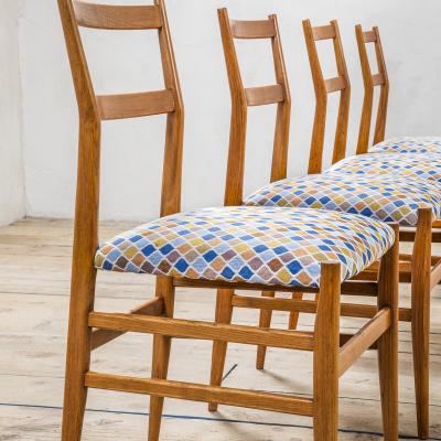 Gio Ponti Gio Ponti for Cassina Set of 8 Chairs mod Leggera