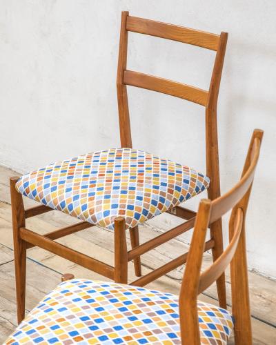 Gio Ponti Gio Ponti for Cassina Set of 8 Chairs mod Leggera