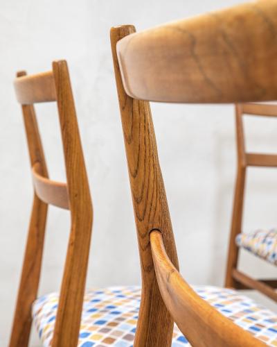 Gio Ponti Gio Ponti for Cassina Set of 8 Chairs mod Leggera