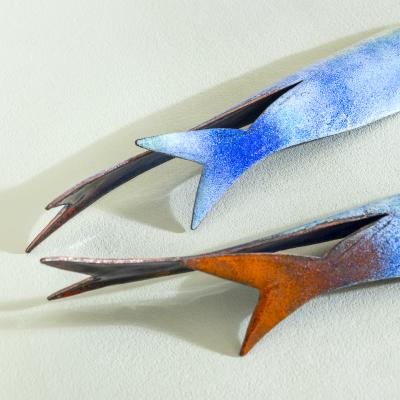 Gio Ponti Gio Ponti for De Poli Pair of Decorative Fish
