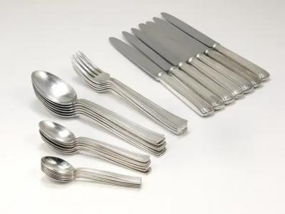 Gio Ponti Gio Ponti for Krupp Silvered Flatware Cutlery for Six 31 pcs Austria 1950s