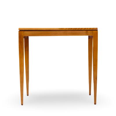 Gio Ponti Gio Ponti for Singer Son Teak and Brass Flip Top Expanding Game Dining Table