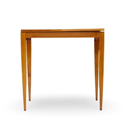 Gio Ponti Gio Ponti for Singer Son Teak and Brass Flip Top Expanding Game Dining Table