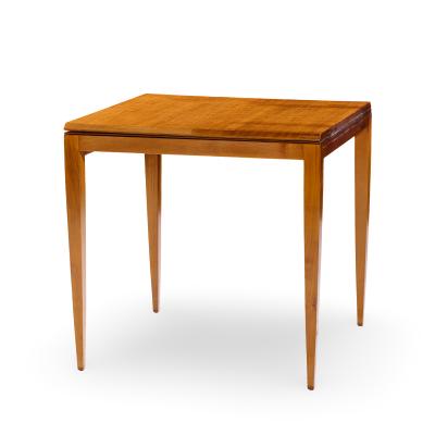 Gio Ponti Gio Ponti for Singer Son Teak and Brass Flip Top Expanding Game Dining Table