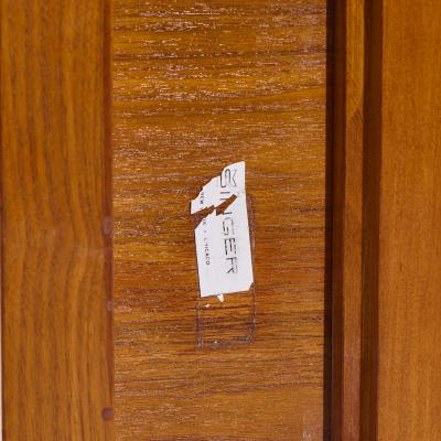 Gio Ponti Gio Ponti for Singer Son Teak and Brass Flip Top Expanding Game Dining Table