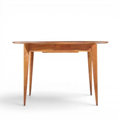 Gio Ponti Gio Ponti for Singer Sons Model 2135 Walnut Expanding Dining Table 4 Leaves