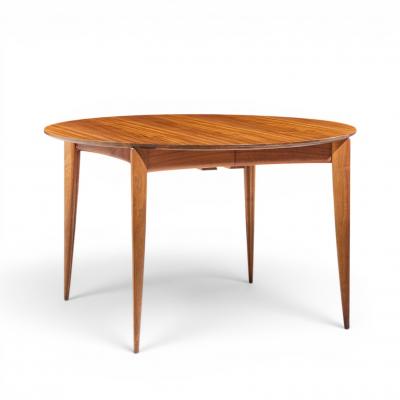 Gio Ponti Gio Ponti for Singer Sons Model 2135 Walnut Expanding Dining Table 4 Leaves