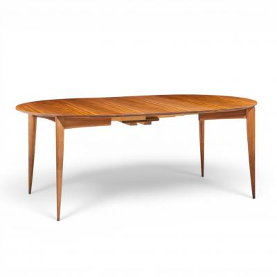 Gio Ponti Gio Ponti for Singer Sons Model 2135 Walnut Expanding Dining Table 4 Leaves