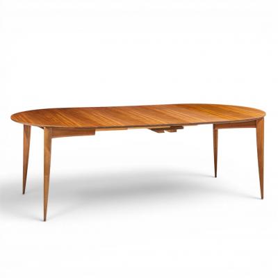 Gio Ponti Gio Ponti for Singer Sons Model 2135 Walnut Expanding Dining Table 4 Leaves