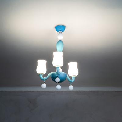 Gio Ponti Gio Ponti for Venini Murano Glass Chandelier mod 5586 3