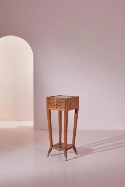 Gio Ponti Gio Ponti occasional table with drawers for BNL offices Genoa Italy 1950s