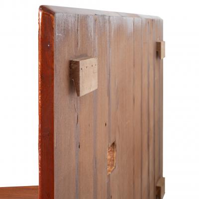 Gio Ponti Gio Ponti pair mahogany Headboards fitted bedside tables Hotel Royal 1955