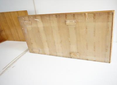 Gio Ponti Gio Ponti pair rare elm wood Headboards fitted bedside tables Hotel Royal 1955