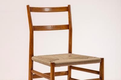 Gio Ponti Gio Ponti set of ten Leggera chairs with rope seat Cassina Italy 1951