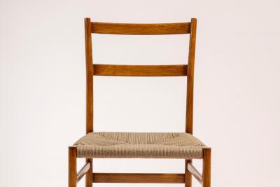 Gio Ponti Gio Ponti set of ten Leggera chairs with rope seat Cassina Italy 1951
