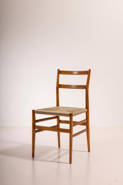 Gio Ponti Gio Ponti set of ten Leggera chairs with rope seat Cassina Italy 1951