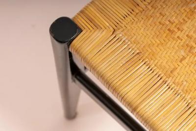 Gio Ponti Gio Ponti set of twelve Leggera chairs with hand woven rattan cane Italy 1951