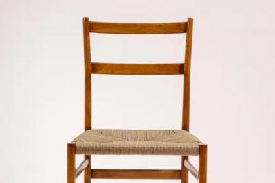 Gio Ponti Gio Ponti set of twelve Leggera chairs with rope seat Cassina Italy 1951