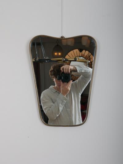 Gio Ponti Gio Ponti shape brass mirror