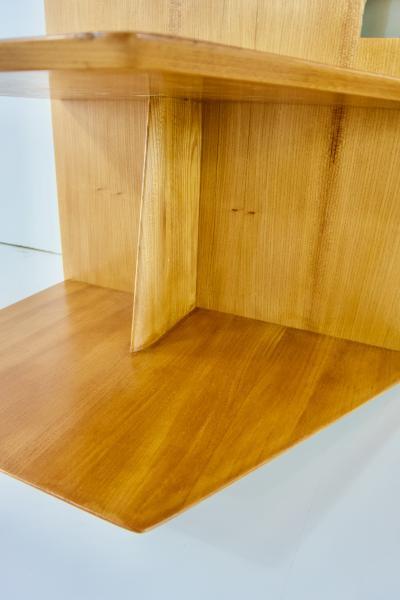 Gio Ponti Gio Ponti single elm left headboard from Hotel Royal Naples 1955