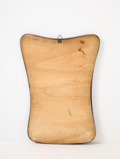 Gio Ponti Gio Ponti style Period Mid Century Modern Brass Mirror Bevelled Italy 1950s