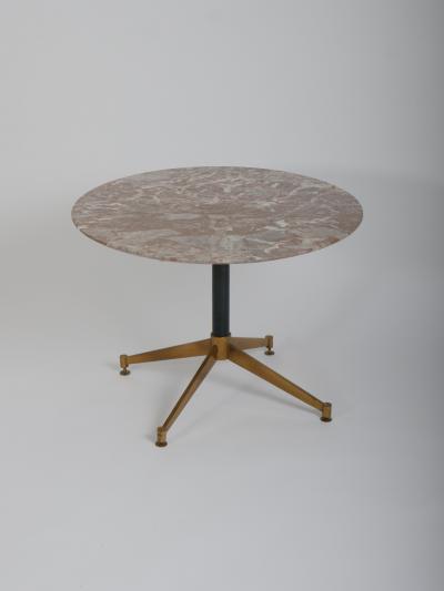 Gio Ponti Gio Ponti style marble and brass 1950s side table