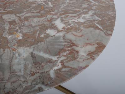 Gio Ponti Gio Ponti style marble and brass 1950s side table
