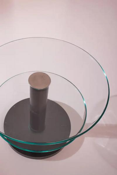 Gio Ponti Gio Ponti wooden and glass occasional table Italy 1930s
