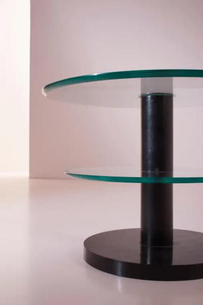 Gio Ponti Gio Ponti wooden and glass occasional table Italy 1930s