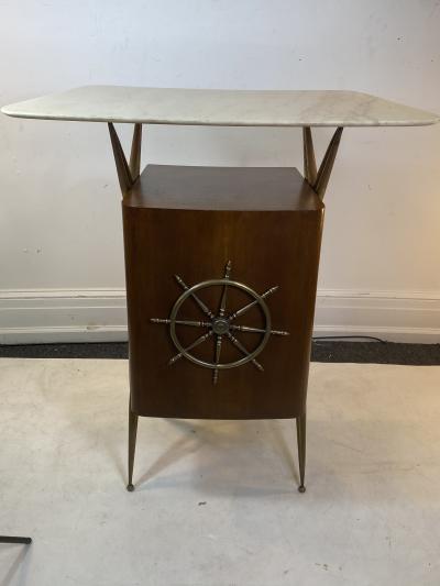 Gio Ponti ITALIAN MID CENTURY SHIPS WHEEL MODERNIST BAR