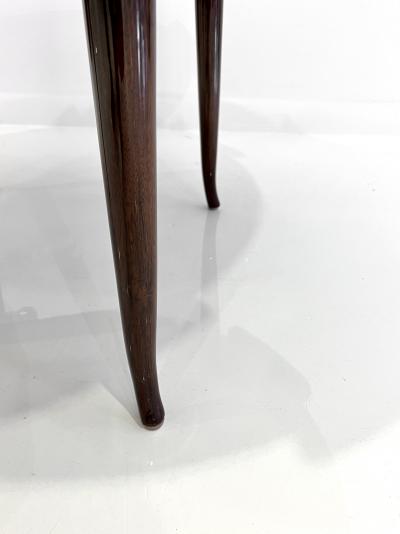 Gio Ponti ITALIAN WALNUT AND MARBLE COFFEE TABLE