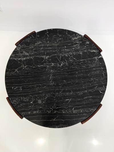 Gio Ponti ITALIAN WALNUT AND MARBLE COFFEE TABLE