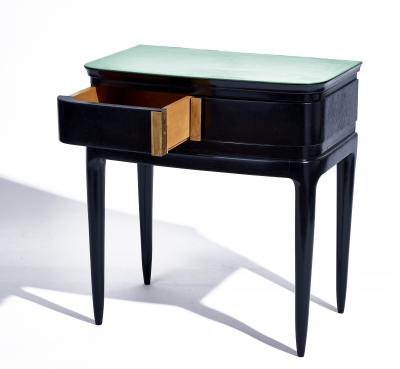 Gio Ponti Italian Black Side Tables c 1955